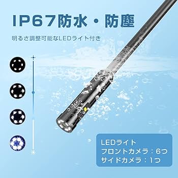 Amazon.co.jp: デュアルファイバスコープカメラ 工業内視鏡